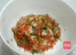 Illustration of how to make bitter melon stuffed with meat 3