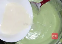 Illustration of making edamame mousse cake 6