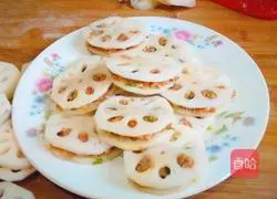 Illustration of how to make fried lotus root cake 10