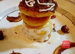 Illustration of how to make German chocolate puff tower 14