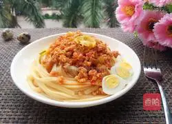 Illustration of how to make tomato sauce pasta 11