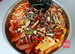 Illustration of boiled shredded beef 16