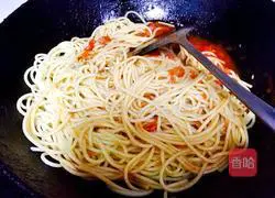 Illustration of how to make tomato pasta 8