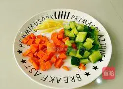 Illustration of how to make cherry meat 1