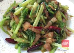 Illustration of how to make fried pork with parsley 11