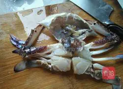 Illustration of how to make steamed blue crab vermicelli with garlic and sesame seeds 1