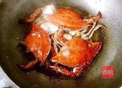 Illustration of how to make green onion and ginger swimming crab 11