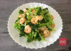 # Northeast# Fried shrimps with broccoli illustration 10