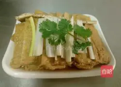 Illustration of how to make marinated dried tofu 10