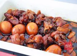 Illustration of how to make pig's feet and ginger 7