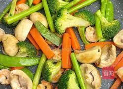 Illustration of braised vegetables 3