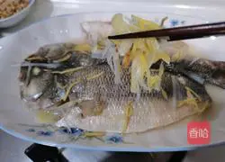 Illustration of how to make steamed seabass 5