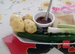 Dry tofu rolls with potatoes Illustration of how to make mud 1