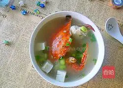 Illustration of how to make swimming crab tofu soup 5