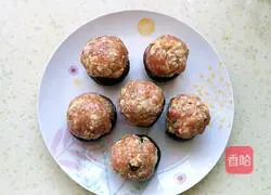 Illustration of how to make tofu balls stuffed with mushrooms 6
