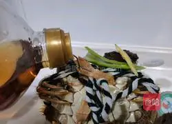 Illustration of steamed hairy crabs 3