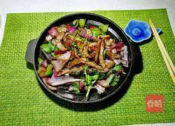 Illustration of how to make sizzling beef 7