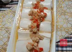 # steamed vegetables#鱼香STEAM Illustration of how to make tofu 7