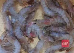 Illustration of how to make boiled shrimp 1