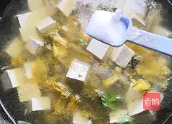 Illustration of how to make pickled cabbage, tofu and fish 10