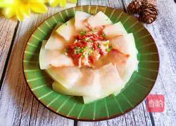 Illustration of how to make bacon and winter melon clips 1