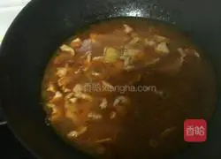 Water Illustration of how to cook pork slices 6