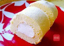 Illustration of how to make raisin cream cake roll 18