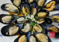 Illustration of how to make steamed green-mouthed clams 9