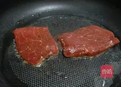 Illustration of homemade black pepper steak 1