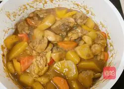 Illustration of how to make bread curry chicken 15