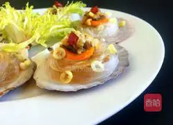 Illustration of steamed scallops with vermicelli 6