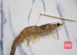 Illustration of grilled dried shrimp 2