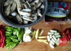 Sauce Illustration of how to make fried razor clams 1