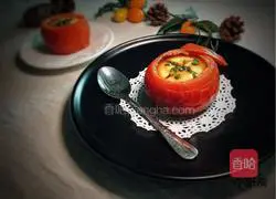 Illustration of how to make tomato and egg cups 9