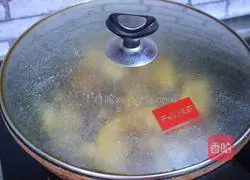 Illustration of how to cook chicken legs and mushrooms stewed 10