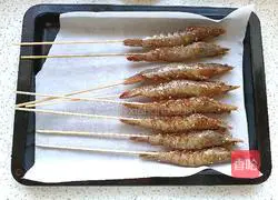 Illustration of grilled prawns 4