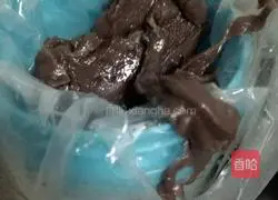 Illustration of how to make purple sweet potato and cocoa puffs 6