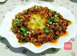 Illustration of how to make minced meat and mashed potatoes 13