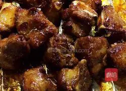 Illustration of grilled pork ribs 12