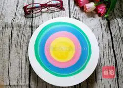 Illustration of how to make rainbow mousse cake 11