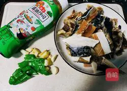 Illustration of Braised Dried Salted Fish 2