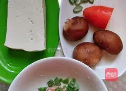 Illustration of how to make auspicious tofu box 1