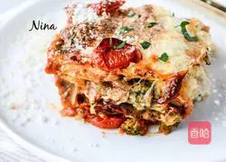Vegetable Lasagna Baked Cherry Tomato Recipe Illustration 8