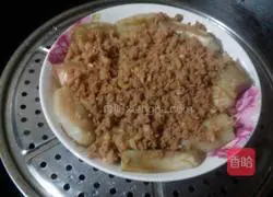 Illustration of how to steam eggplant with minced meat 4