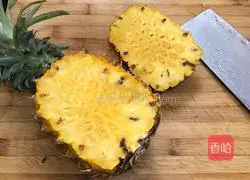 Illustration of how to make pineapple glutinous rice 4