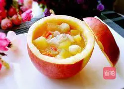 Illustration of how to make apple, tremella and lotus seed soup 5