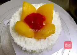 Illustration of how to make fruit chocolate cake 7