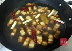 Illustration of how to make braised pork 7