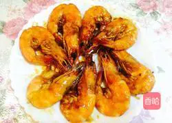 Shrimp in tomato sauce.Illustration of how to make it 12