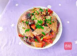 Illustration of home-made papaya, mushrooms and hairtail 15